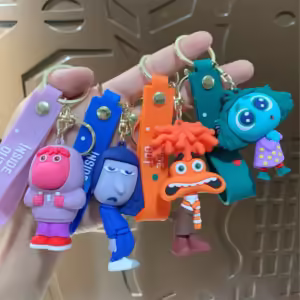 3D Cartoon Inside Out 2 Keychain Pendant Personality Creative Soft Glue Doll Cross-Border Sales Small Pendant - Image 3