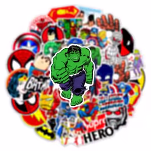 30PCS Disney Marvel The Avengers Cute Super Hero Cartoon Stickers Graffiti DIY Phone Laptop Bike Waterproof Kids Sticker - Image 2