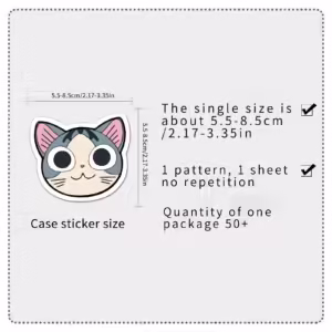 50pc Cute Cat Series Cartoon Cute Graffiti Stickers Suitcase Laptop Guitar Skateboard Personalized Decoration Stickers - Image 2