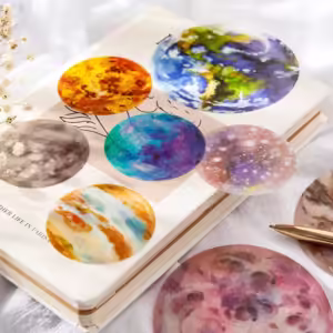 20 Pcs Galaxy Universe Planet Sticker Set Decoration Album Agenda Planner Stickers Scrapbooking Diary Sticky Paper Flakes - Image 2