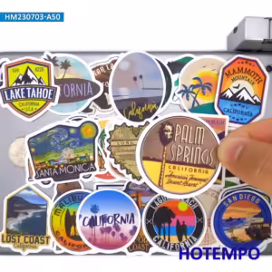 20Pieces USA California Poster Sunshine Beach Surfing Travel Stickers for Luggage Motorcycle Car Bike Laptop Phone Sticker - Image 2