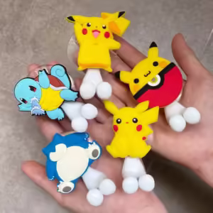 Pokemon Pikachu Children's Cute Toothbrush Holder Pokemon Anime Figure Cartoon Wall Mounted Shelf for Kitchen Bathroom kids Toys - Image 2