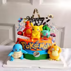13Pcs/set Pokemon Cake Topper Anime Figure Pikachu Party Happy Birthday Pokemon Cake Decoration Supplies Ornaments Boy Kids Gift - Image 2