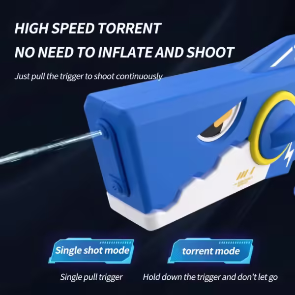 Shark Large Capacity Electric Water Gun Toy Continuous Firing Water gun Automatic Water Absorption Watergun Summer Pool Toy - Image 3