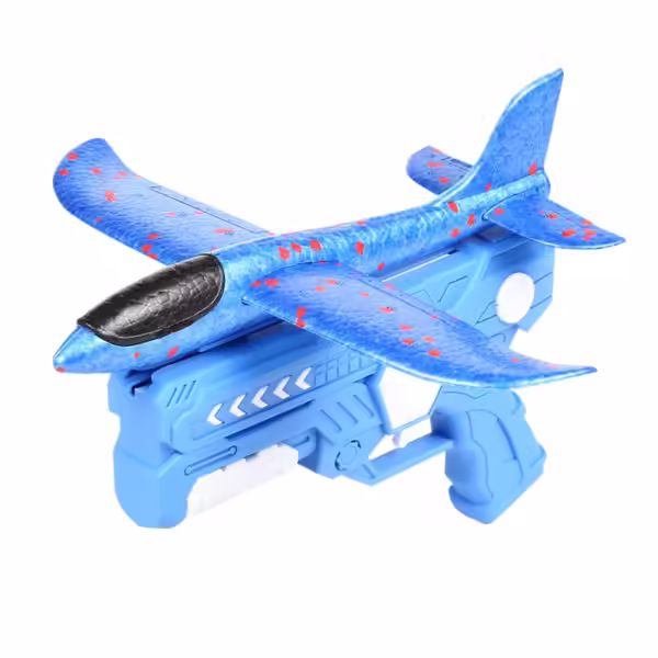 Ejection Plane Gun Boy Flash Foam Toss Gyroplane Children Parent-child Interactive Outdoor Toy Holiday Gift - Image 3