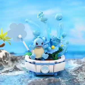 Pokemon Potted Bonsai Building Blocks Pikachu Charmander Squirtle Model Bricks Toys Creative Desktop Decoration Gifts For Kids - Image 3