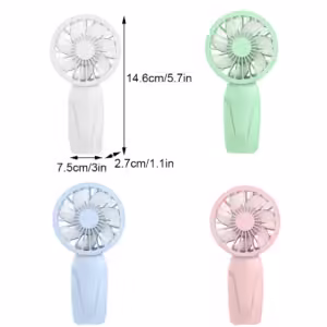 Noise Free Rechargeable Mini Fan For Silent Cooling Experience Lightweight Portable Mini Pocket Fan white - Image 3