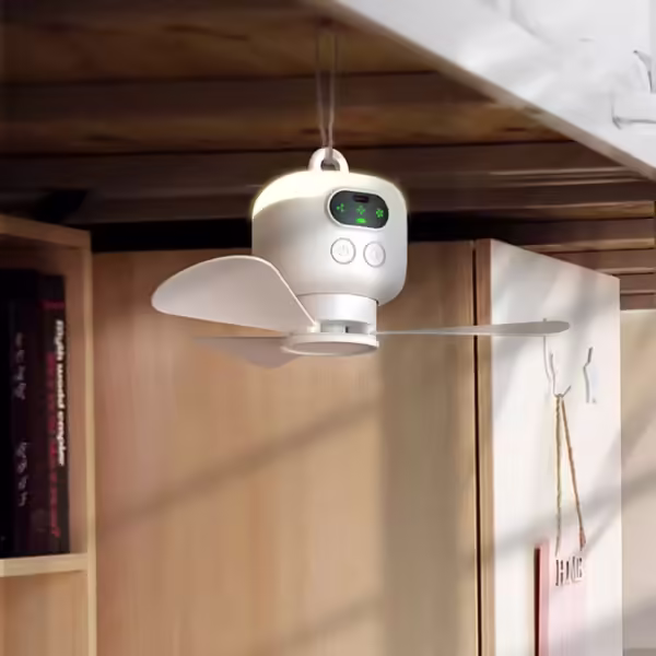 New Lighting USB Rechargeable Ceiling Fan 8000mAh Battery Large Capacity Removable Blades Suitable for Bedroom Outdoor Tents - Image 3