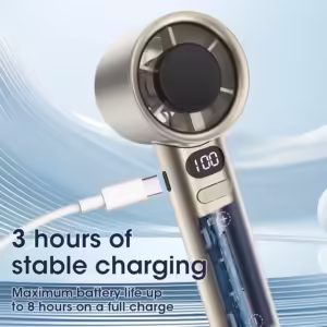 120 High-speed Desktop Fan Adjustable Portable Handheld Turbofan USB Rechargeable Mini Office Fan Ultra-long Battery Life - Image 5