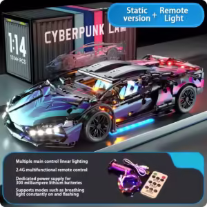 Famous Sports Car Model Bricks, Technical Super Racing Car Building Blocks for Adults, Assembly Toys, MOC, Holiday Gift - Image 3