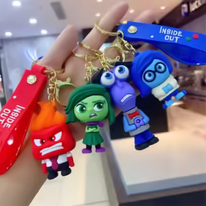 3D Cartoon Inside Out 2 Keychain Pendant Personality Creative Soft Glue Doll Cross-Border Sales Small Pendant - Image 4