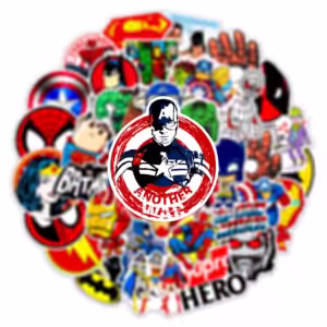 30PCS Disney Marvel The Avengers Cute Super Hero Cartoon Stickers Graffiti DIY Phone Laptop Bike Waterproof Kids Sticker - Image 3