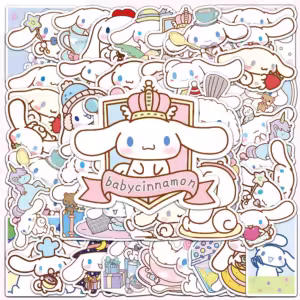 10pcs Cartoon Cinnamoroll Graffiti Stickers Cute Sanrio Series Anime Sticker Toy Phone Laptop Suitcase Kawaii Kids Decals - Image 3