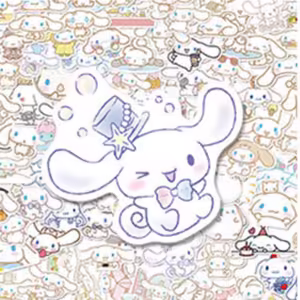 10pcs Anime Sanrio Cinnamoroll Stickers for Kids Notebooks Phone Suitcase Cute Decal DIY Kawaii Waterproof Sticker Packs - Image 3