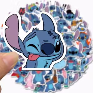 10PCS Cute Disney Cartoon Stitch Stickers for Kids DIY Luggage Guitar Laptop Phone Case Funny Graffiti Sticker Toy Decals - Image 3