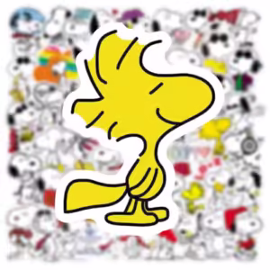 50pcs Dog Snoopy Graffiti Water Cup Luggage Laptop Handbook Waterproof Sticker - Image 3