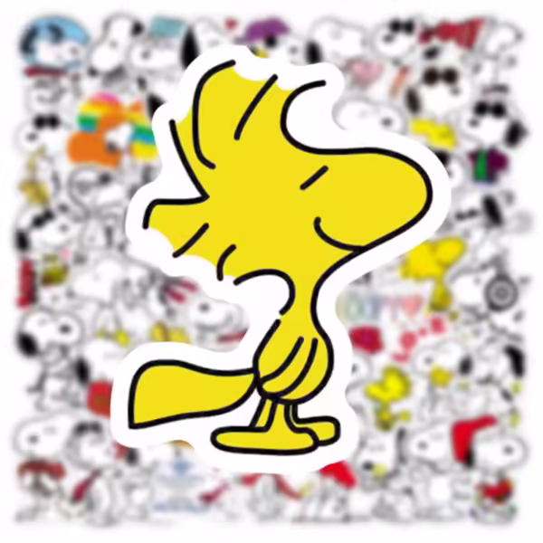 50pcs Dog Snoopy Graffiti Water Cup Luggage Laptop Handbook Waterproof Sticker - Image 3