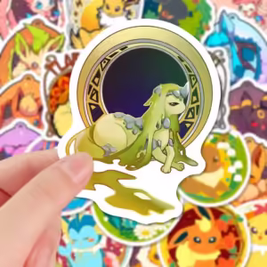 30pcs Cute Pokemon Eevee Stickers Anime Decals Decorative Stationery Phone Laptop Kawaii Cartoon Graffiti Sticker Toy Gift - Image 3