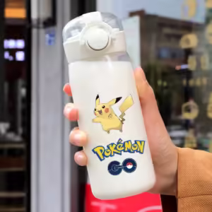 Pokemon Soft Straw Water Cup 600/400ML Pikachu Mewtwo Convenient Silicone Straw Drink Bottle Outdoor Leak Proof Sports Water Cup - Image 3