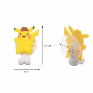 Pokemon Pikachu Children's Cute Toothbrush Holder Pokemon Anime Figure Cartoon Wall Mounted Shelf for Kitchen Bathroom kids Toys - Image 3