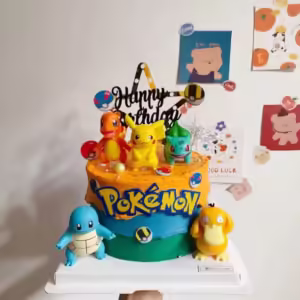 13Pcs/set Pokemon Cake Topper Anime Figure Pikachu Party Happy Birthday Pokemon Cake Decoration Supplies Ornaments Boy Kids Gift - Image 3