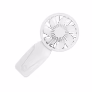 Noise Free Rechargeable Mini Fan For Silent Cooling Experience Lightweight Portable Mini Pocket Fan white - Image 4