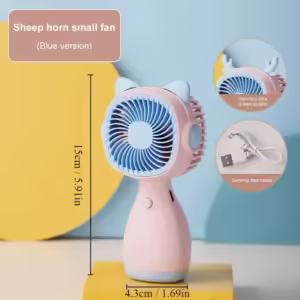 1pc Mini Portable Fan Handheld Electric Fan for Home Outdoor Travel Camping Air Cooler Handheld Small Pocket Fan - Image 4