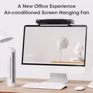 5000mAh Portable USB Fan Air Conditioner Electric Fan Strong Hanging Screen Fan For Home Office Computer Desk Bed Fan With Light - Image 4