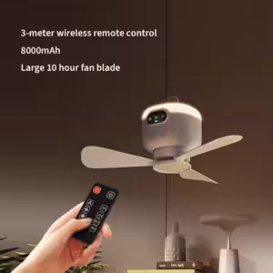 New Lighting USB Rechargeable Ceiling Fan 8000mAh Battery Large Capacity Removable Blades Suitable for Bedroom Outdoor Tents - Image 4