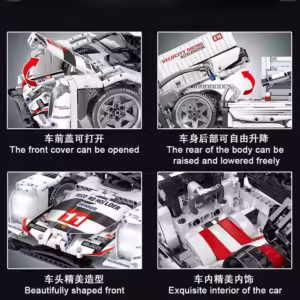 Technical Famous Super Racing Car Building Block MOC Static Model Bricks Kids Assembly Vehicle Set Boys Toys Gifts For Childrens - Image 4