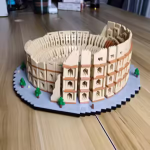 KNEW BUILT Euro Constrution Roma Colosseum Micro Mini Building Blocks for Adult Child Toys Set Arc Triomphe Louvre Big Ben Brick - Image 4