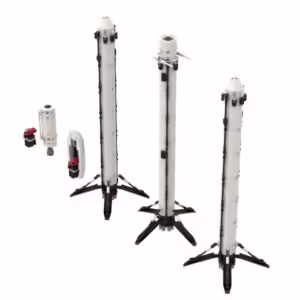 MOC-75766 SpaceXS Falcon Heavy Rocket Saturn V Scale Spaceship Building Blocks Set Idea Assemble Bricks Toys Boy Birthday Gift - Image 4
