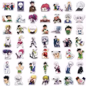 100PCS PCS Animation Full-time Hunter Graffiti Waterproof Sticker Suitcase Notebook Refrigerator Stationery Box Helmet Stickers - Image 4