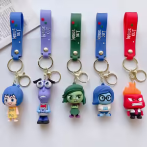 3D Cartoon Inside Out 2 Keychain Pendant Personality Creative Soft Glue Doll Cross-Border Sales Small Pendant - Image 5