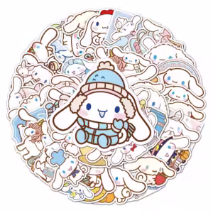 10pcs Cartoon Cinnamoroll Graffiti Stickers Cute Sanrio Series Anime Sticker Toy Phone Laptop Suitcase Kawaii Kids Decals - Image 4