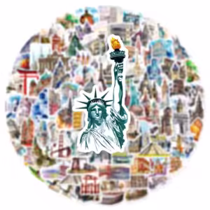 10pcs World Landmark Famous City Buildings Stickers Travel Beautiful Scenery Decal Laptop Phone Car Waterproof Sticker - Image 4