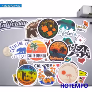 20Pieces USA California Poster Sunshine Beach Surfing Travel Stickers for Luggage Motorcycle Car Bike Laptop Phone Sticker - Image 4