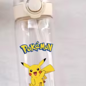 Pokemon Soft Straw Water Cup 600/400ML Pikachu Mewtwo Convenient Silicone Straw Drink Bottle Outdoor Leak Proof Sports Water Cup - Image 4