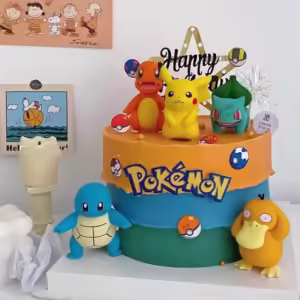 13Pcs/set Pokemon Cake Topper Anime Figure Pikachu Party Happy Birthday Pokemon Cake Decoration Supplies Ornaments Boy Kids Gift - Image 4