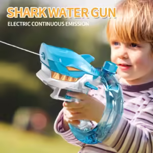 Electric Water Gun for Adults & Kids Shark Automatic Squirt Guns Toys Large Capacity Summer Swimming Pool Beach Outdoor Gift - Image 4