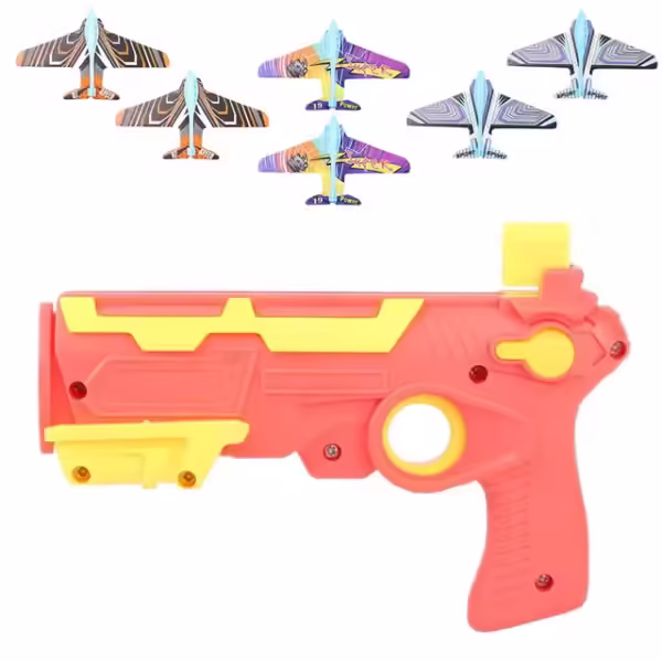 HOT！Airplane Launcher Bubble Catapult With 6 Small Plane Toy Funny Airplane Toys for Kids plane Catapult Gun Shooting Game Gift - Image 5