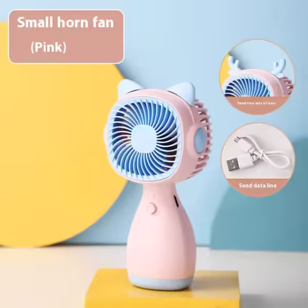 1pc Mini Portable Fan Handheld Electric Fan for Home Outdoor Travel Camping Air Cooler Handheld Small Pocket Fan - Image 5