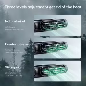 Portable Car Seat Fan for Front Rear Seat Passenge USB Powered Car Headrest Cooling Air Fan Adjustable Strap Car Interior Fan - Image 5