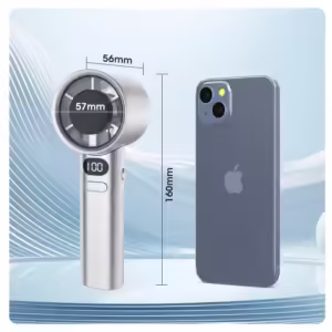 120 High-speed Desktop Fan Adjustable Portable Handheld Turbofan USB Rechargeable Mini Office Fan Ultra-long Battery Life - Image 3
