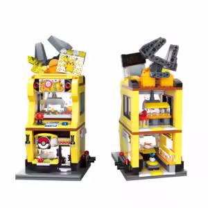 Original Box Pokemon Pikachu-Claw crane game shop Blocks Charizard Squirtle Bulbasaur Model Educational Kids Toys For Gift - Image 5