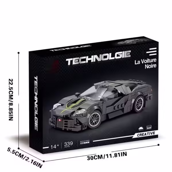 339PCS Speed Sport Car Model City Classic Champions Racing Vehicle Building Blocks 1:24 Scale Super Racers Bricks Christmas Gift - Image 5
