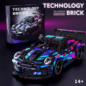 New 1580 Pcs Technical Classic Super Racing Car Building Blocks Model Bricks Vehicl Toy for Kids Birthday Boys Gift Compatible - Image 5