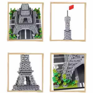 KNEW BUILT Big Ben Micro Mini Block Building Blocks for Adults Architecture Toys Sets Arc Triomphe Louvre Eiffel Tower Bricks - Image 6