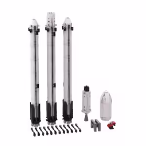MOC-75766 SpaceXS Falcon Heavy Rocket Saturn V Scale Spaceship Building Blocks Set Idea Assemble Bricks Toys Boy Birthday Gift - Image 5
