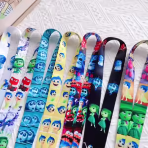 inside out 2 Lanyards Keychain Cartoon Movie Lanyards for Key Neck Strap For Card Keyring Accessories Gifts Credential Holder - Image 5